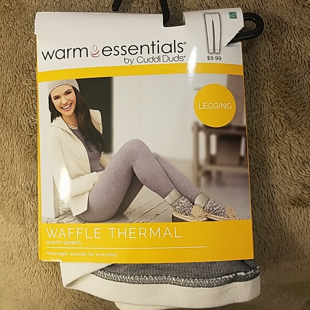 CuddlDuds waffle leggings